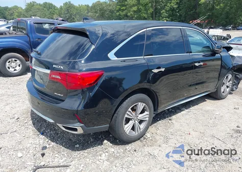 2019 Acura Mdx Standard z USA, uszkodzony, nr VIN 5J8YD4H36KL032256